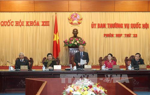 Ủy ban Thường vụ Quốc hội khai mạc phiên họp thứ 33